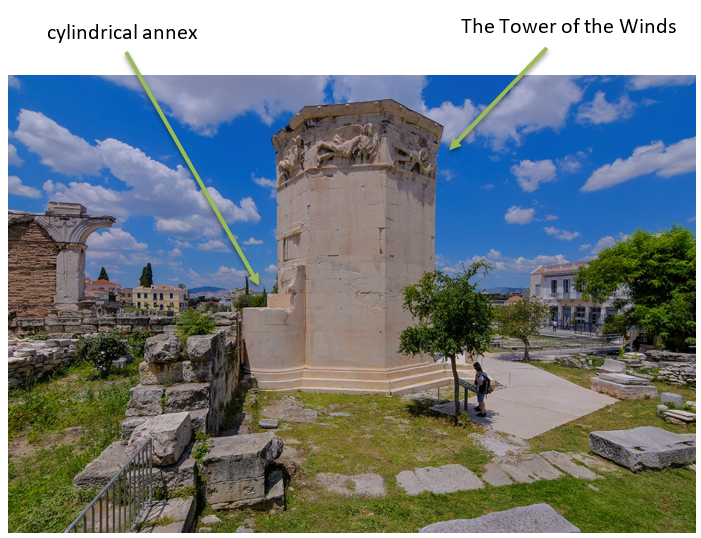 The Roman Agora in Athens viewed from the SE, show