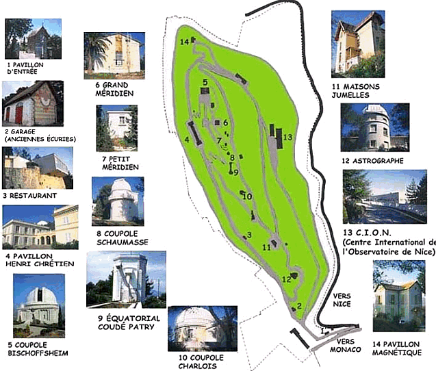 Nice Observatory, site plan (CC)