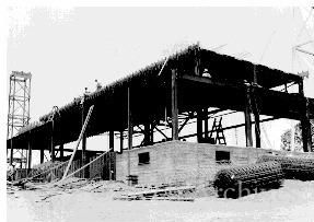 Power House and machine shop, looking east (1936),