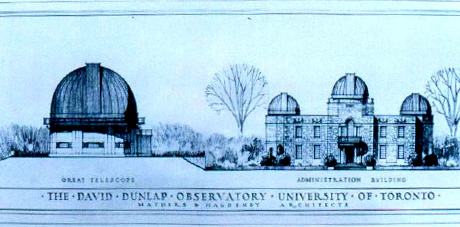 Concept sketch of David Dunlap Observatory (CC)
