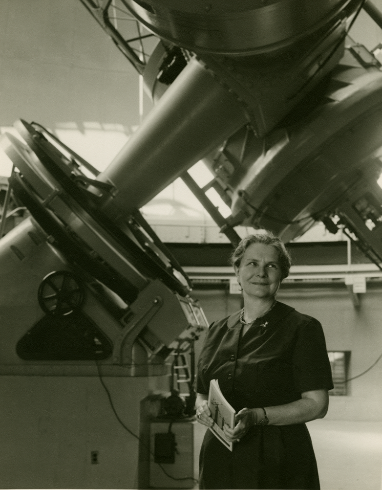 Helen Hogg (1905--1993), observing with the 74-inc